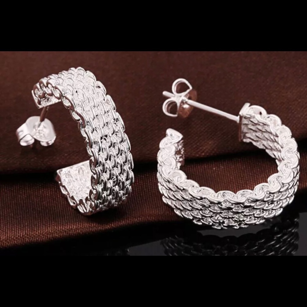 Silver Hoop Earrings